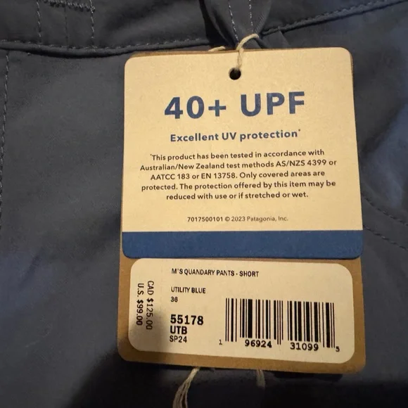 Patagonia Men's Blue Quandary Pants - Picture 3 of 11
